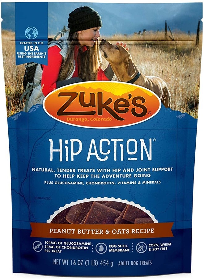 Zuke's Zukes Hip Action Natural Dog Treats, 1 lb. - Image 1